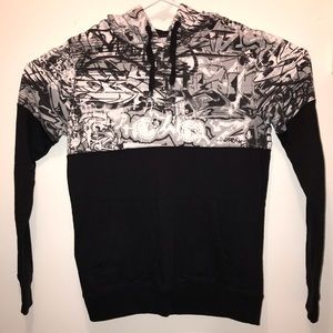 Carbon Graffiti Black Hoodie